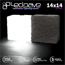10x Świecąca Kostka Brukowa LedPave 14x14 RGB+CCT-141869