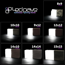 10x Świecąca Kostka Brukowa LedPave 15x15 RGB+CCT-141912