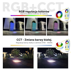 10x Świecąca Kostka Brukowa LedPave 8x9 RGB+CCT-141935